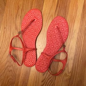 Tory Burch t-strap flat sandals